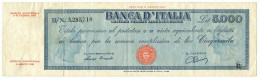 5000 LIRE TITOLO PROVVISORIO MEDUSA REPUBBLICA ITALIANA 08/09/1947 BB - Autres & Non Classés