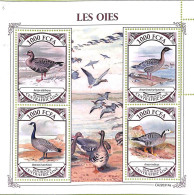 A7331 - CENTRAFRICAINE - ERROR MISPERF Stamp Sheet - 2022- Geese - Oies