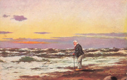 ARTS - Tableau - Le Vieil Homme Et La Mer -  - Carte Postale Ancienne - Peintures & Tableaux