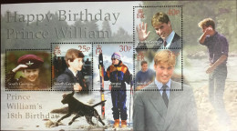 South Georgia 2000 Prince William 18th Birthday Sheetlet MNH - South Georgia