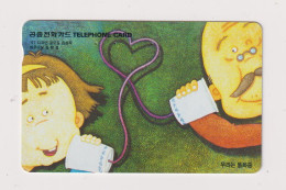SOUTH KOREA - String Telephone Magnetic Phonecard - Corea Del Sud