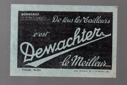 Carbon Blanc Billet De Loterie Ecoles Laïques 1936 ( Aurecto Pub TAILLEUR DEWACHTER Bordeaux) (PPP46372) - Biglietti Della Lotteria