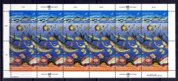 UNO Wien 1992 - Saubere Meere, Nr. 127 - 128 Im ZD-Bogen, Postfrisch ** / MNH - Nuovi