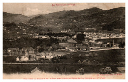 Le Thillot - Vue Vers La Colline Du Ménil Avec Cités Et Usines De La Courbe - Le Thillot