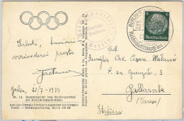 56644 - GERMANY - POSTAL HISTORY - 1939 Olympic Postmark On Postcard - Ete 1936: Berlin