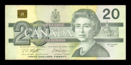 Canadá 20 Dollars Elizabeth II 1991 Pick 97d Mbc Vf - Canada