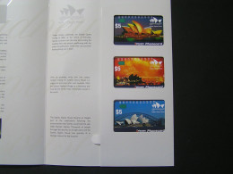 AUSTRALIA 1994 Sydney Opera House Set Of 3 Cards Folder.. - Australie