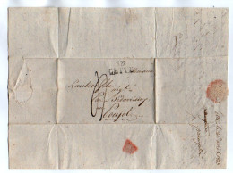 TB 4635 - 1823 - LAC - Lettre De M. PANAYOTY à CETTE ( SETE ) Pour M. LAUTREC Fils à LE POUJOL SUR ORB Par BEDARIEUX - 1801-1848: Precursors XIX