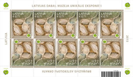 Latvia Lettland Lettonie 2015 170th Anniversary Of The Founding Of The Latvian Museum Of Natural History Sheetlet MNH - Lettonie