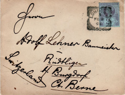 GREAT BRITAIN 1894 LETTER SENT FROM LONDON TO BURGDORF - Briefe U. Dokumente