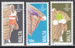 Malta 1988 Set Of Stamps To Celebrate Olympic Games - Seoul, South Korea In Unmounted Mint. - Malte