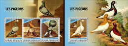 Centrafrica 2023, Animals, Pigeons, 3val In BF+BF - Duiven En Duifachtigen