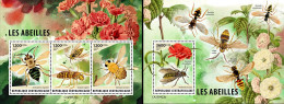 Centrafrica 2023, Animals, Bees, 3val In BF+BF - Honeybees