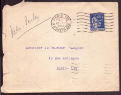 France, Enveloppe Du 12 Mai 1938 De Paris Pour Paris - Sonstige & Ohne Zuordnung