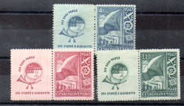 Checoslovaquia Series Nº Michel 512Zf/514Zf * - Unused Stamps