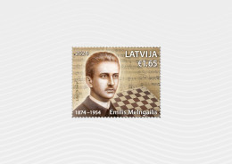 (!) 2024 Latvia , Lettonia , Letland Choir Conductor, Composer And Chess Player MNH - CHESS TABLE - Lettonie