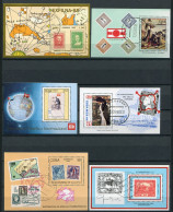 Cuba.  6 Blocks. All "Stamp Exhibitions" - All USED - Blocchi & Foglietti