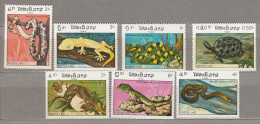 LAOS 1984 Reptiles Snakes Mi 773-779 MNH(**) #Fauna349 - Serpenti