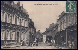 +++ CPA - France 62 - FRUGES - Rue De L'Eglise - Attelage // - Fruges