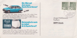 Wettbewerbskarte  Sargans - "Sloggi, Underwear, Zürich (Toyota)"      1983 - Covers & Documents