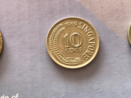 Münze Münzen Umlaufmünze Singapur 10 Cent 1969 - Singapour