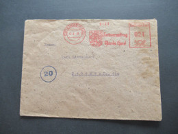 Alliierte Besetzung 17.6.1948 Bizone AFS Absenderfreistempel Kreisverwaltung Osterode (Harz) Nach Sebexen - Covers & Documents