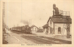 PORCHEVILLE La Halte (arrivée Du Train) - Porcheville