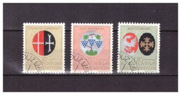 LIECHTENSTEIN   . N °  491 / 493  .  SERIE   ARMOIRIES    OBLITEREE  .  SUPERBE . - Used Stamps
