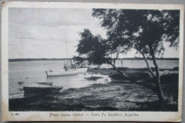 ARGENTINA SANTA FE PLAYA LAGUNA SETUBAL BEACH TARJETA POSTAL POSTKARTE POSTCARD ANSICHTSKARTE CARTE POSTALE CARTOLINA - Argentine