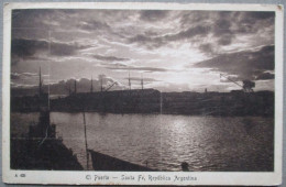 ARGENTINA SANTA FE MAIN PORT PUERTO HARBOR TARJETA POSTAL POSTKARTE POSTCARD ANSICHTSKARTE CARTE POSTALE CARTOLINA - Argentine