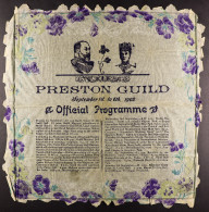 1902 PRESTON GUILD OFFICIAL PROGRAMME NAPKIN Relating To The Programme Of Events For Sept 1st - 6th 1902. Item Has Been  - Sonstige & Ohne Zuordnung