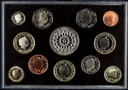 BRITISH COINS 2007 Royal Mint 'Executive Proof Collection' In Wooden Box, With 12 Coins. - Autres & Non Classés