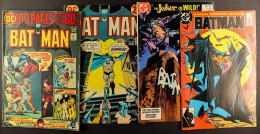 DC COMICS - BATMAN 1967 - 1990. Approximately 165 Issues Which Include Issues 249, 250, 252, 259, 366 (The Joker Is Wild - Sonstige & Ohne Zuordnung