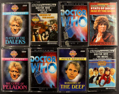 DR WHO - CASSETTES, CDs And DVDs. Small Selection Comprising Of 18 Cassettes, Dalek And Cyberman Audio CD Box Sets (in T - Sonstige & Ohne Zuordnung