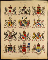 HERALDRY Full Plates/pages (about 30), Part Pages And Cut-outs From 1808-10 Wilkes, 1812 Adlard & Jones And 1813 Jones P - Sonstige & Ohne Zuordnung