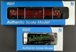 N GAUGE DAPOL ENGINES. Class 52 BR D1056 Western Sultan And Pannier 6741. Boxed And Working. (2) - Sonstige & Ohne Zuordnung