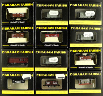 N GAUGE GRAHAM FARISH BY BACHMANN COACHES AND ROLLING STOCK. Includes 901B Royal Mail, 845 Stainer Vestible X2, 235 Wago - Other & Unclassified