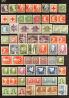 SCANDINAVIA 1930's-2000's NEVER HINGED MINT RANGES On Stock Pages, Includes Iceland 1939 '5' On 35a Double Surcharge NHM - Other & Unclassified