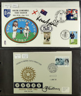 CRICKET - SIGNED COVERS Collection Of Chiefly British Special Covers Spanning 1973 To 2002, Each Autographed Incl Andrew - Autres & Non Classés