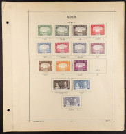 1937 - 1948 COLLECTION Of Chiefly Mint Stamps, Note 1937 Dhows Set To 5r, 1949 10r Wedding, Etc, Incl States (48 Stamps) - Aden (1854-1963)