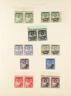 1922 Set, SG 1/9, Mint, The Â½d To 1s Vals In Pair (some Never Hinged, Cat Â£170+). Cat Â£447. - Ascension