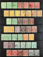 1914 - 1936 HEADS COLLECTION Of Used Stamps On Protective Pages, Includes Extra Shades, Note 1914-20 Vals To 5d, 1918-20 - Other & Unclassified