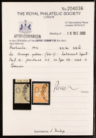 OFFICIAL 1914 4d Orange-yellow With 'OS' Perfin, SGÂ O21a, Fine Used With RPS Cert. Cat. Â£325. - Sonstige & Ohne Zuordnung