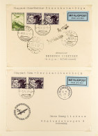 1927 - 1937 AIR POSTS COVERS, CARDS COLLECTION. Chiefly First Flights (17 Covers/cards). - Otros & Sin Clasificación