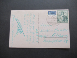 Bizone Exportmesse Hannover Nr.103 EF Mit Sonderstempel Frankfurt (Main) Internationale Messe 1950 - Briefe U. Dokumente