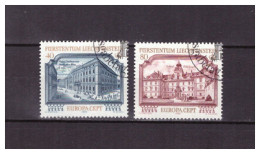 LIECHTENSTEIN   . N °  639 /  640  .   PAIRE    EUROPA      OBLITEREE  .  SUPERBE . - Gebruikt