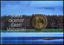 ET20018.4 - COINCARD ESTONIE - 2018 - 2 Euros Comm. 10 Ans République D'Estonie - Estonia