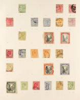 1862 - 1935 COLLECTION Of Used Stamps On Album Pages, Note 1862 1d Perf 11Â½,12, 1863-77 Perf 12Â½ To 4d (2) & Perf 14 V - Other & Unclassified