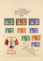 1937 - 1952 COLLECTION Of KGVI Stamps In An Album. Note A Comprehensive Mint Collection Alongside A Companion Used Colle - Other & Unclassified