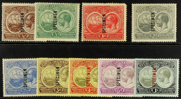1920-21 Tercentenary (1st Issue) Set, Overprinted 'SPECMEN', SG 59/67s, Mostly Fine Mint, The 1d With A Rounded Corner P - Bermuda